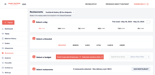 Set Meal Rules Screenshot